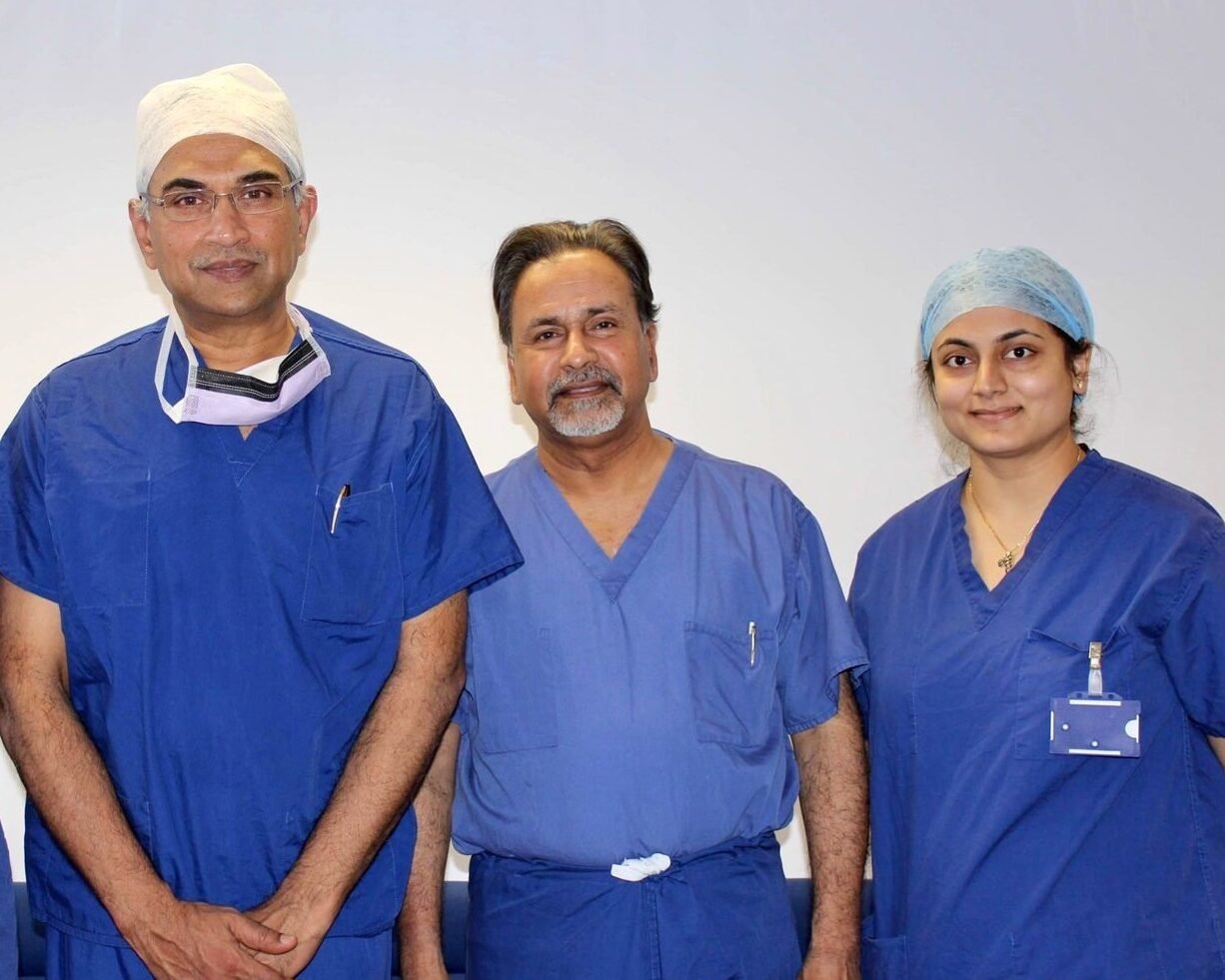 Dr. Anuradha Yadav with eminent doctors at Broomfield Hospital in Chelmsford, UK