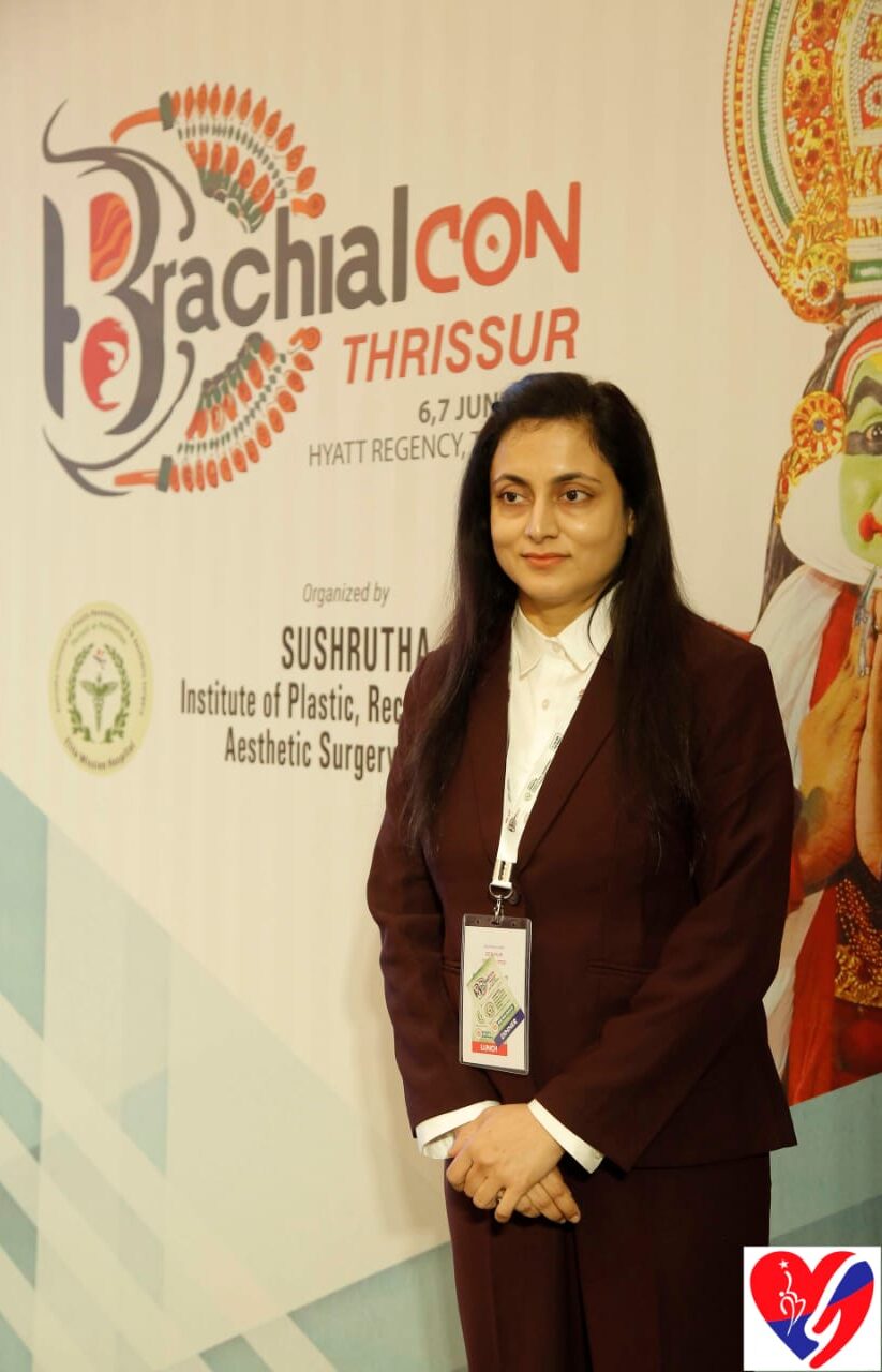 Dr. Anuradha Yadav representing Yadav Super Speciality Hospital at BrachialCON