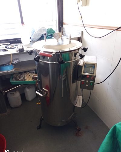 an autoclave sterilizer at Yadav Super Speciality Hospital