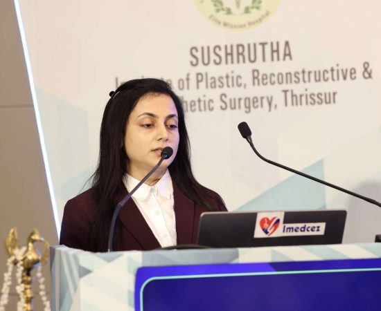 Dr. Anuradha Yadav delivering a talk on Primary Tumors of the Brachial Plexus.