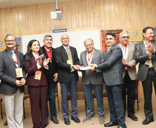 Dr. Anuradha Yadav attending CME program with senior plastic surgeons